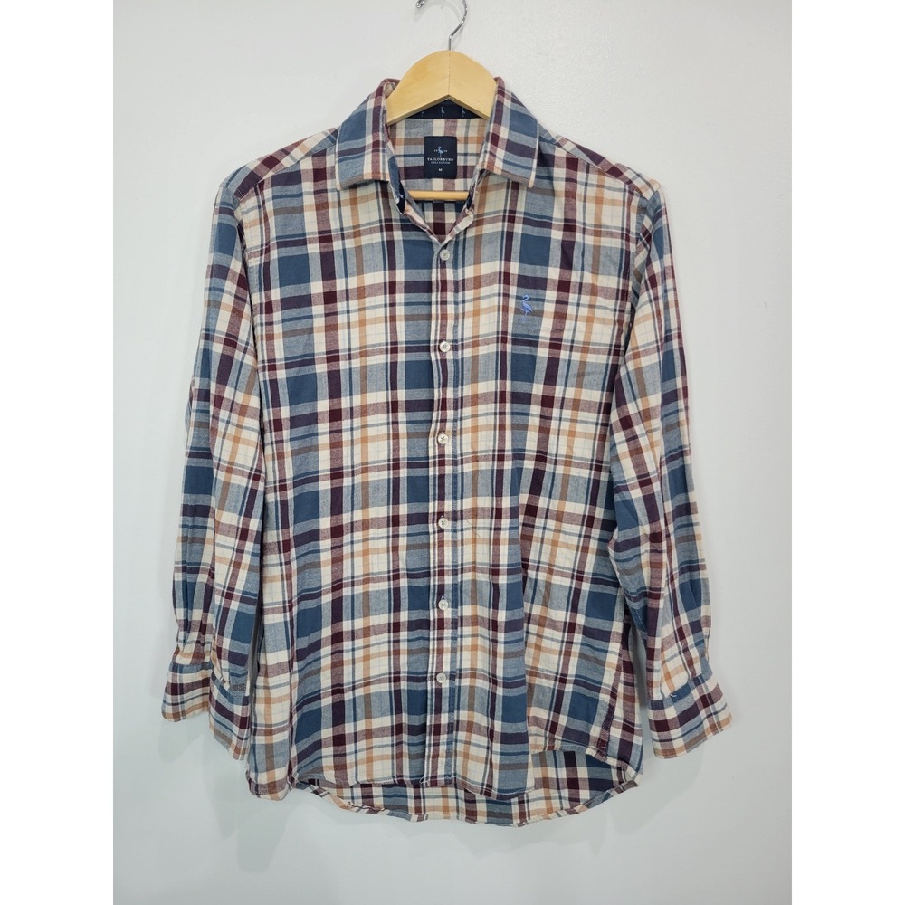 Tailorbyrd Collection Mens‎ Plaid Button Down Long Sleeve Casual Shirt